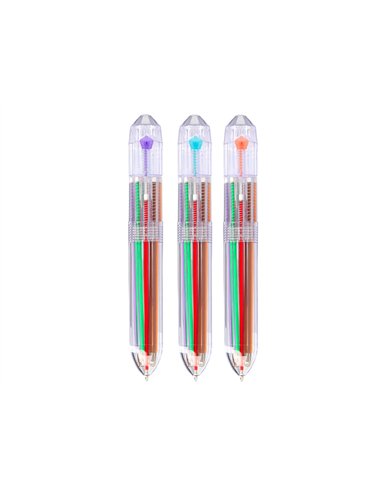 Stylo-bille liderpapel 10 en 1 pointe 1mm trait 0.7mm retractable.