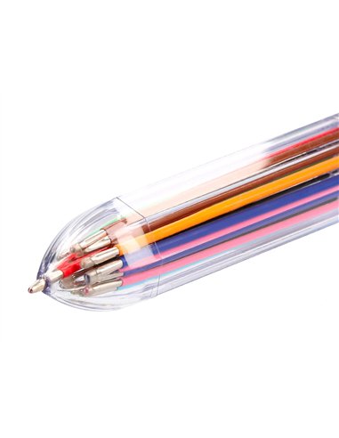 Stylo-bille liderpapel 10 en 1 pointe 1mm trait 0.7mm retractable.
