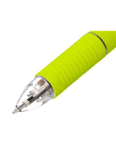 Stylo-bille liderpapel 5 en 1 pointe 0.5mm trait 0.7mm rétractable 4 couleurs d'encre porte-mine 0.5mm gomme.