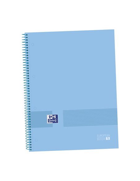 Oxford & You A4+ Europeanbook Couverture extra rigide - Cahier 80 feuilles - Format A4+ - Bleu