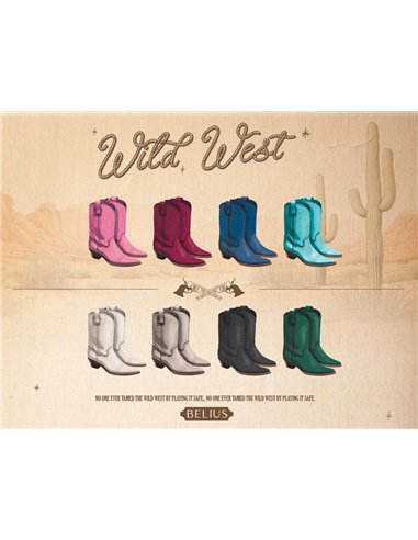 Stylo-bille belius wild west aluminium encre bleue coloris bleu turquoise boite design.