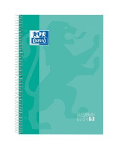 Cahier Oxford School Classic A4+ européen – Couverture extra rigide – 50 % de pages gratuites – 5 x 5 – 120 feuilles