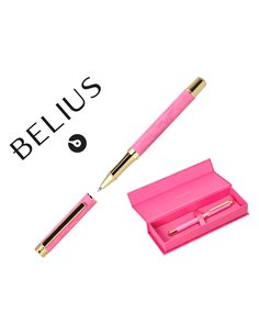 Roller belius wild west aluminium encre noire coloris rose dore boite design.