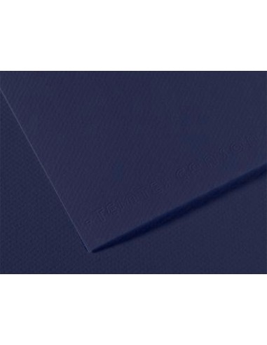 Papier dessin canson feuille mi-teintes n 140 grain gelatine haute teneur coton 160g 50x x65cm unicolore bleu indigo