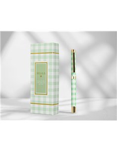 Roller belius picnic aluminium encre noire coloris rose bleu ciel dore boite design. 2