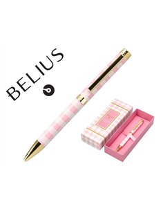 Roller belius picnic aluminium encre noire coloris rose dore boite design.