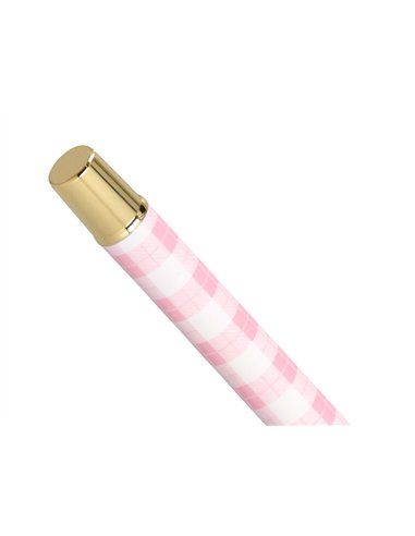 Roller belius picnic aluminium encre noire coloris rose dore boite design.