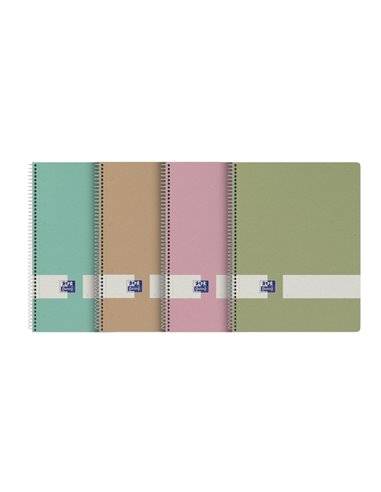 Oxford Nature Europeanbook A4+ Couverture rigide - 80 feuilles - 1 ligne - 2 marges