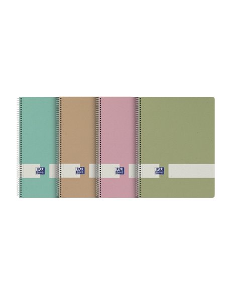 Oxford Nature Europeanbook A4+ Couverture rigide - 80 feuilles - 1 ligne - 2 marges