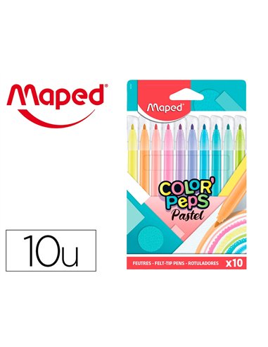 Stylo- feutre maped pastel pochette de 10.