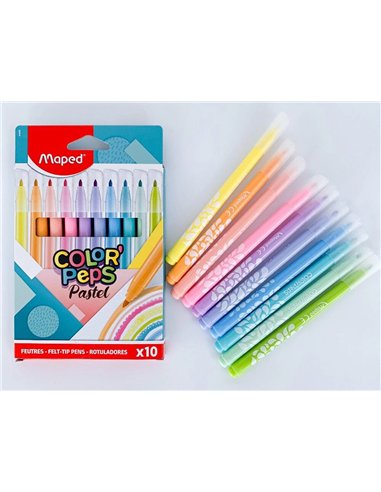 Stylo- feutre maped pastel pochette de 10.