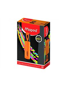 Surligneur fluo pep's classic maped coloris orange. 2