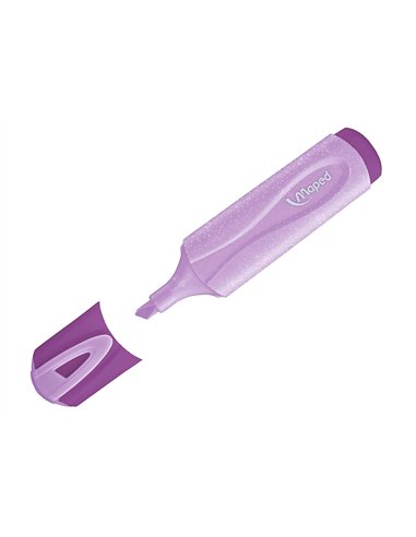 Surligneurs maped fluo'peps classic glitter pochette de 4.