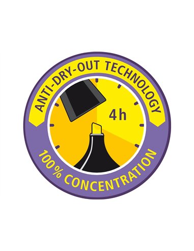 Surligneur stabilo néon fluorescence intense sèche après 4h tube gloss coloris rose.