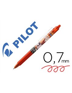Roller pilot frixion ball clicker edition limitee naruto encre gel pointe moyenne coloris rouge.