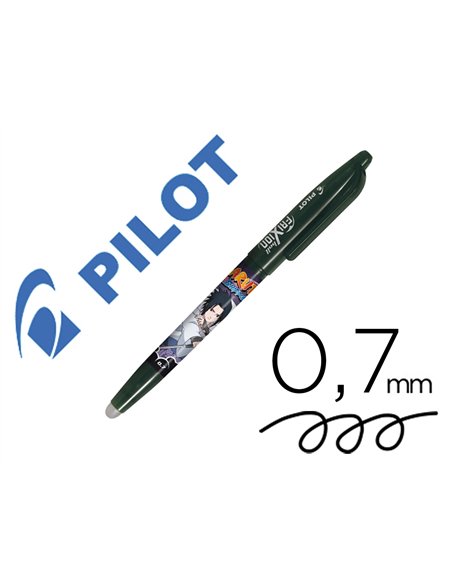 Roller pilot frixion ball edition limitee naruto encre gel pointe moyenne coloris noir.