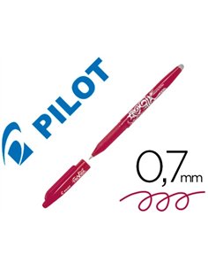 Roller pilot frixion ball encre gel pointe moyenne coloris rouge bordeaux.