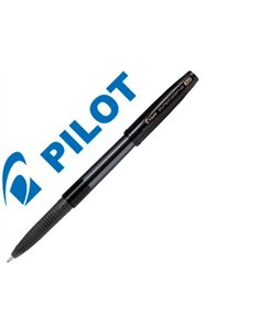 Stylo-bille pilot super grip g cap pointe extra large coloris noir.
