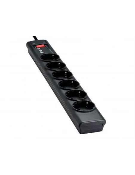 Multiprise eaton parasurtenseur strip 6 prises schuko din protection lignes telephonique et internet.