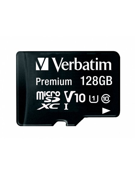 Micro sdhc verbatim 128gb classe 10 avec adaptateur ideal videos qualite cinema hd 3d vitesse ecriture.