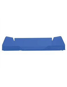 Corbeille à courrier q-connectpolypropylène documents a4+ 240x320mm empilable 350x255x65mm coloris bleu transparent. 2