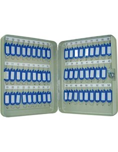 Armoire à clés q-connect 54 clés acier résistant épaisseur 0.8cm inclus 2 clés porte-clés accessoires 300x240x60mm.