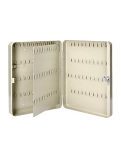 Armoire à clés q-connect 140 clés acier résistant épaisseur 0.8 cm inclus 2 clés porte-clés accessoires 370x280x80mm.