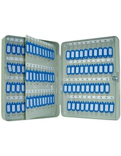 Armoire à clés q-connect 140 clés acier résistant épaisseur 0.8 cm inclus 2 clés porte-clés accessoires 370x280x80mm. 2