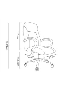 Fauteuil de direction q-connect verona simili cuir base acier chrome hauteur max 1210mm largeur 650mm prof 730mm noir. 2