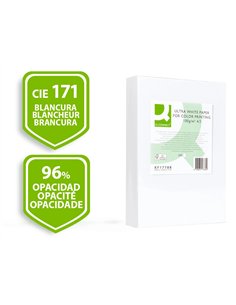Papier q-connect multifonction ultrawhite a3 100g/m2 blancheur 170 opacité 96 rigidité 60 500 feuilles. 2