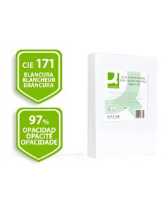 Papier q-connect multifonction ultrawhite a3 120g/m2 blancheur 170 opacité 96 rigidité 60 250 feuilles. 2