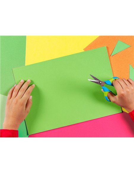 Papier couleur néon liderpapel multifonction a4 75g 4 coloris assortis néons jaune orange rose vert 100f.