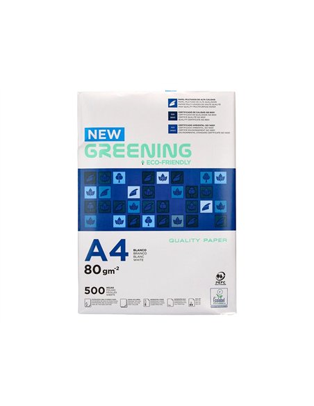 Papier liderpapel multifonction greening a4 80g haute qualité pefc blancheur 146 opacité 92 rigidité 112 500f.
