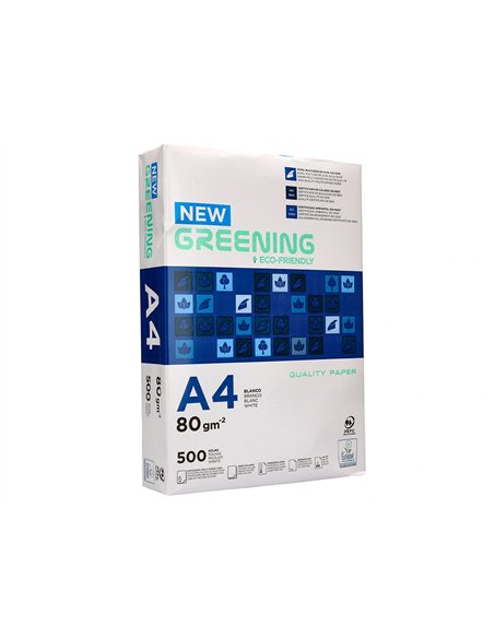 Papier liderpapel multifonction greening a4 80g haute qualité pefc blancheur 146 opacité 92 rigidité 112 500f.