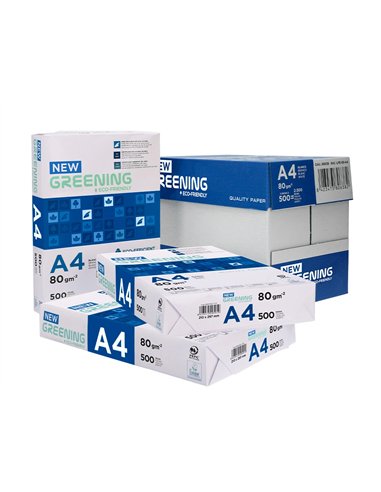 Papier liderpapel multifonction greening a4 80g haute qualité pefc blancheur 146 opacité 92 rigidité 112 500f.
