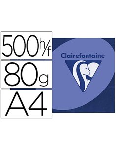 Papier couleur clairefontaine trophée multifonction a4 80g/m2 couleurs vives lavande paquet 500 feuilles.
