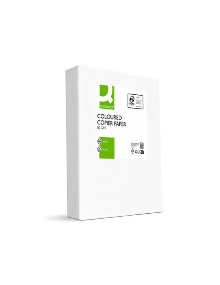 Papier couleur q-connect multifonction a4 80g/m2 unicolore champagne ramette 500 feuilles.