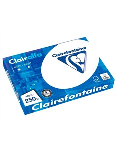 Papier clairefontaine clairalfa extra blanc a4 250g/m2 blancheur 170 opacité 93 rigidité 135 toucher satiné 125 feuilles. 2