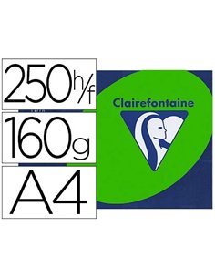 Papier couleur clairefontaine trophée multifonction a4 160g/m2 couleurs intenses vert menthe paquet 250 feuilles.
