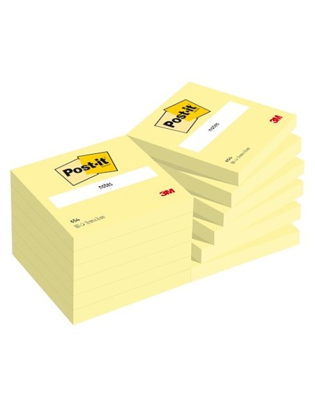 Bloc notes post it recycled canary yellow  6820r-2y 2     blocs de 100 feuilles 76x76mm mono color 6 blocs