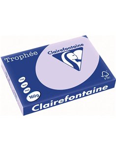 Papier clairefontaine multifonction couleur laser trophe a3 160g/m2 lilas parfaite opacite paquet 250. 2