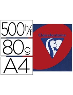 Papier couleur clairefontaine trophée multifonction a4 80g/m2 couleurs intenses rouge groseille paquet 500 feuilles.