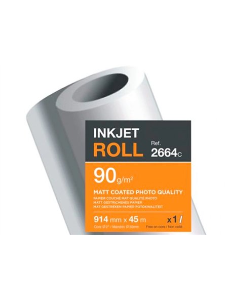 Papier clairefontaine couche brillant largeur 30mx914mm 190g application jet d'encre qualite photo bobine.
