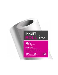 Papier clairefontaine plan extra blanc largeur 91mx914mm 80g application jet d'encre qualite photo bobine. 2