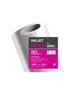 Papier clairefontaine plan extra blanc largeur 50mx1067mm 80g application jet d'encre qualite photo. 2