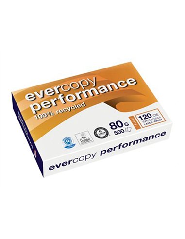 Papier clairefontaine evercopy perform multifonction laser couleur haute qualite a4 80g/m2 blanc.
