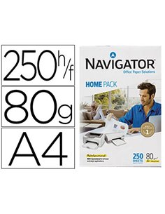 Papier navigator multifonction home a4 80g/m2 blancheur 169 opacité 95 rigidité 120 250 feuilles.