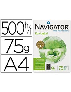 Papier navigator multifonction éco-logical a4 75g/m2 blancheur 169 opacité 93 rigidité 180 500 feuilles.