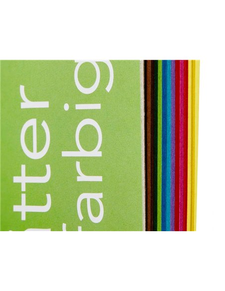 Papier couleur a plier 70gr/m2 100 feuilles 20x20cm couleurs assorties.