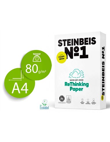Papier steinbeis recycle multifonction n 1 - 80 gr a4.